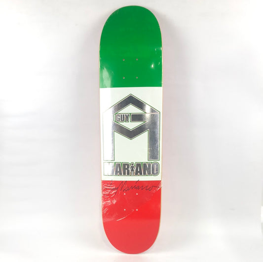 Sk8 Mafia Guy Mariano Autographed Mexican Flag Green/White/Red 8" Skateboard Deck
