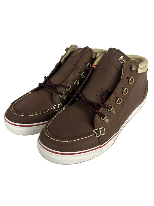 ES Holbrook High Brown Leather White US Mens Size 10 Classic Shoes