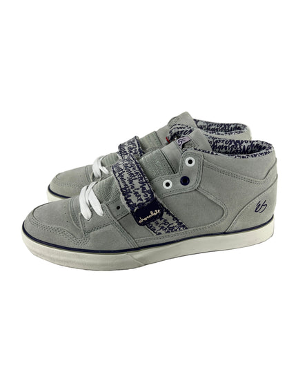 ES X Chocolate Skateboards Justin Eldridge Theory 1.5 Grey Purple US Mens Size 10.5 Classic Shoes