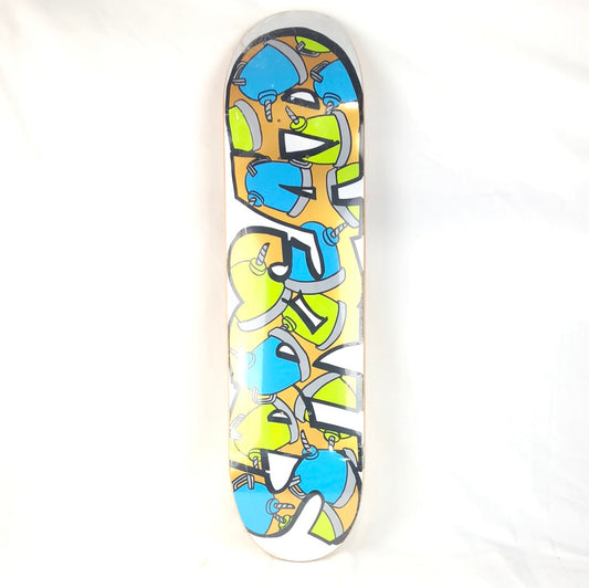 Spread Kettle Pots White/Green/Blue/Gold Size 8 Skateboard Deck