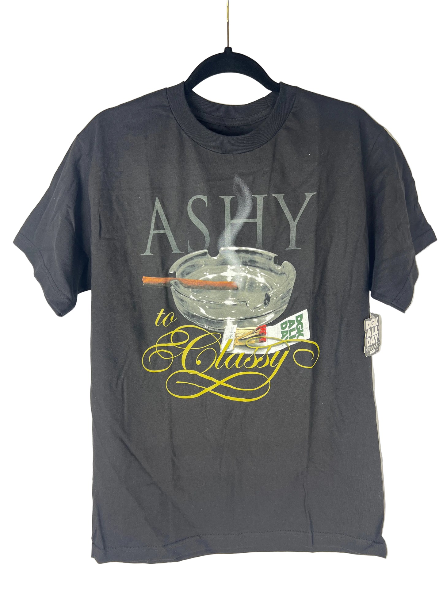 DGK Ashy To Classy Black Size M S/s Vintage Shirt