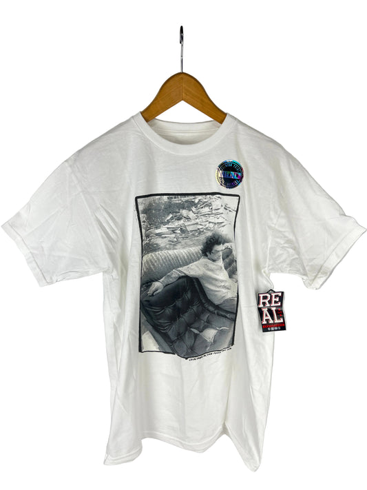 Real Roll Forever Since Day One James Kelch Couch Photo Black White Size M S/s Vintage Shirt