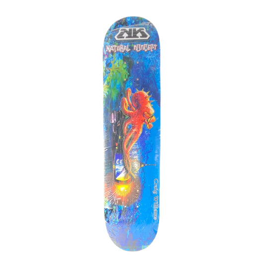 Natural Koncept Craig Williams Octopus Graphic Blue Multi Color Size 7.8" Skateboard Deck