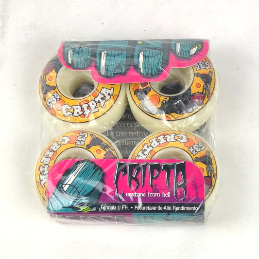 Cripta Rat and Chese Graphic Yellow Grey Black 53mm Skateboard Wheels