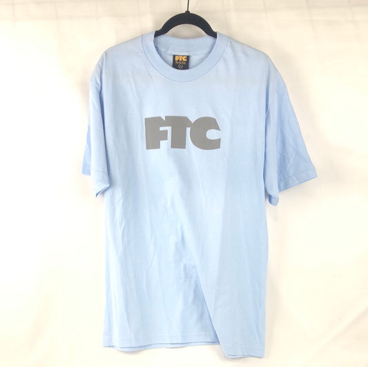 FTC Chest Logo Blue Grey  Size L S/s Shirt