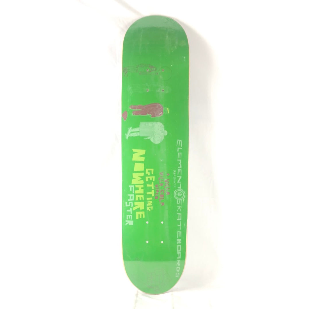 Element Getting Nowhere Faster Graphic Green Size 7.5 Skateboard Deck