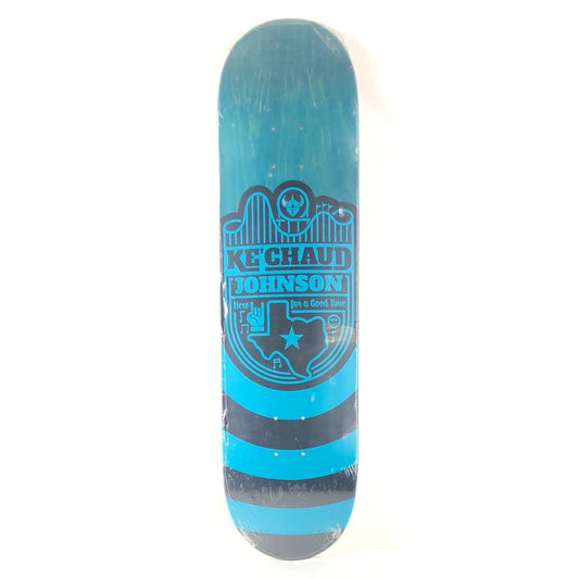 Darkstar Ke'Chaud Johnson "Here For a Good Time" Black Blue Size 8.125" Skateboard Deck