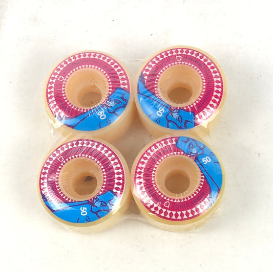 Blueprint Blue Man Logo Pink Blue White 50mm Skateboard Wheels