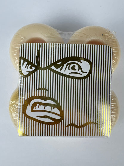 Gold Wheels Gold Goons Keelan Dadd Shiesty Woman White Black Gold Size 51MM Vintage NOS Wheels