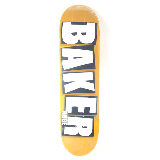 Baker Nuge OG Lettering Tan/Black/White Size 8.475 Skateboard Deck