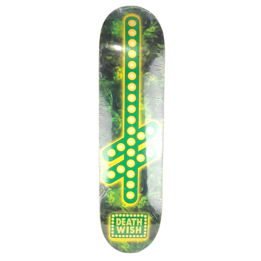 Deathwish Shake Hunt Green/Yellow Size 8.475 Skateboard Deck