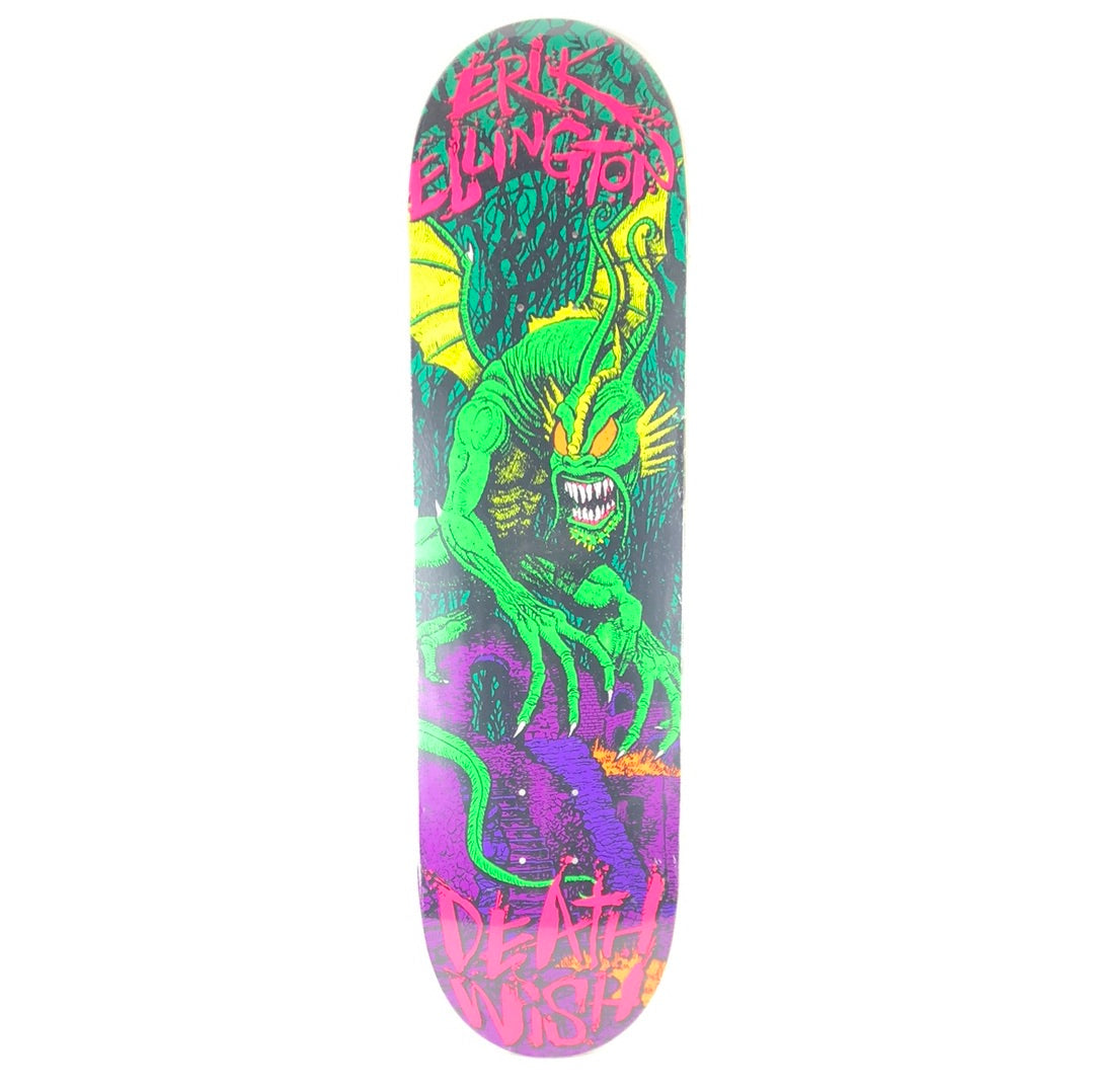 Deathwish Erik Ellington Creature Green/Purple/Pink 8.4" Skateboard Deck