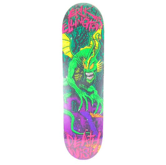 Deathwish Erik Ellington Creature Green/Purple/Pink 8.4" Skateboard Deck