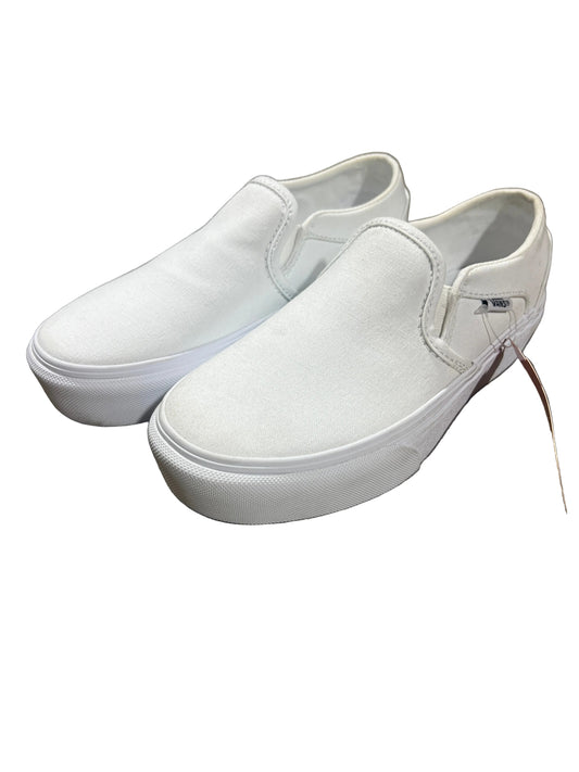 Vans Asher Platform Canvas White US Mens Size 6 Classic Shoes