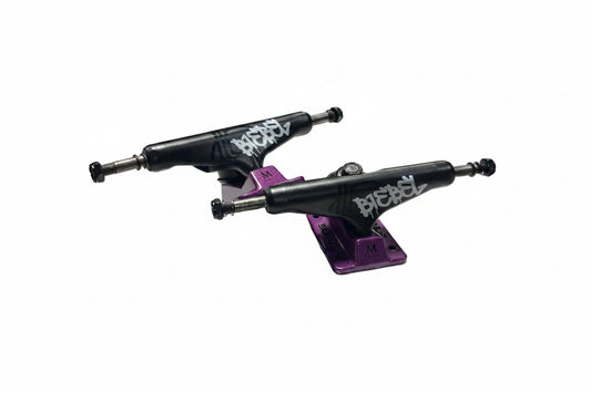Silver Brandon Biebel Graffiti Black White Purple Size 8.125" Vintage Trucks