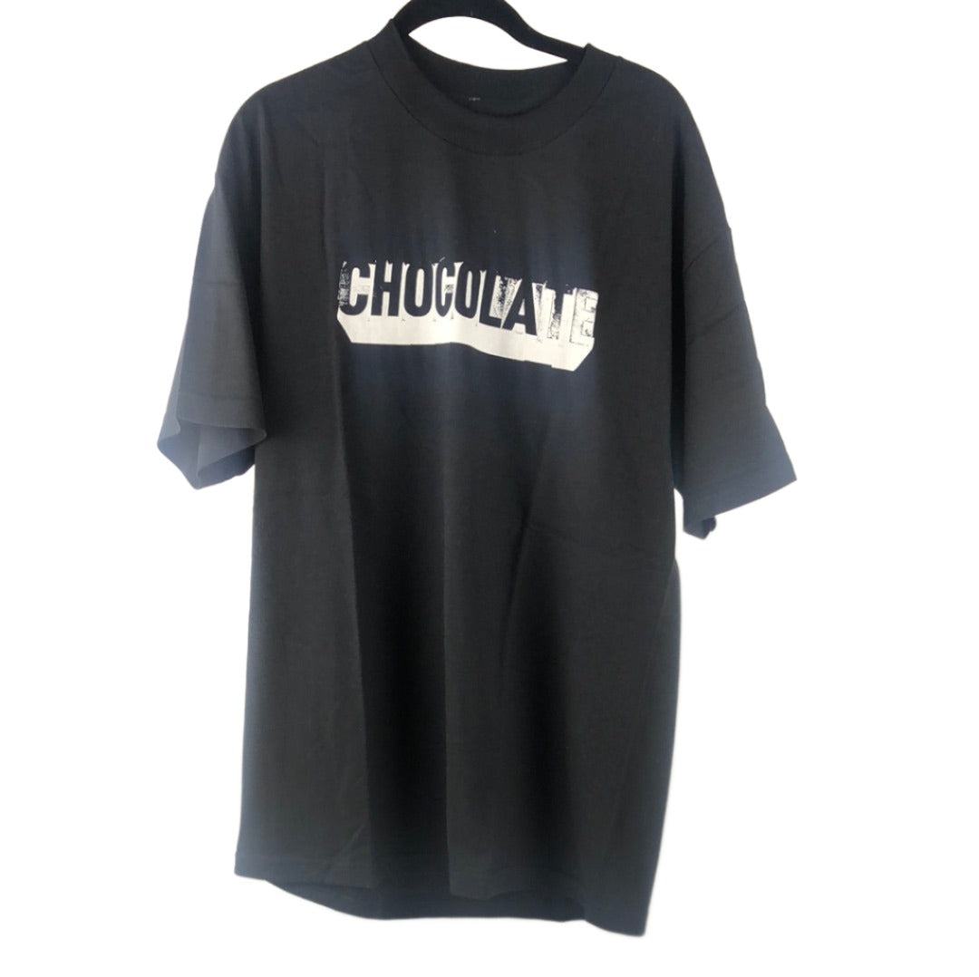 Chocolate Chest logo Black White Size L S/s Shirt