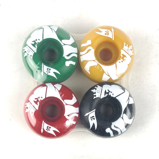 Hubba Lion Graphic Green Yellow Red Black 51mm Skateboard Wheels