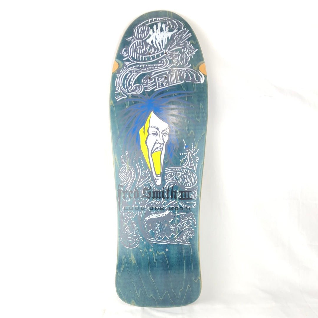 Alva Fred Smith III Loud One Model Blue/White/Grey/Yellow Size 10.0 Original Vintage NOS Deck