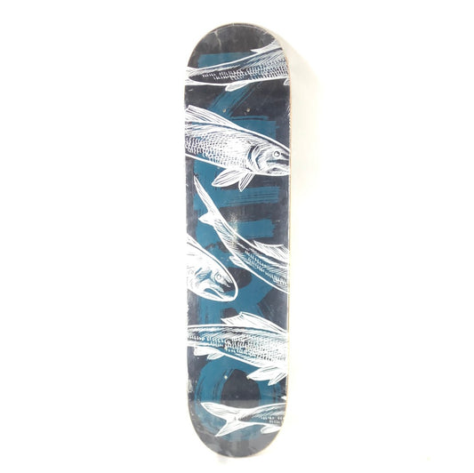 Zero Fish Black/Blue/White 7.5" Skateboard Deck