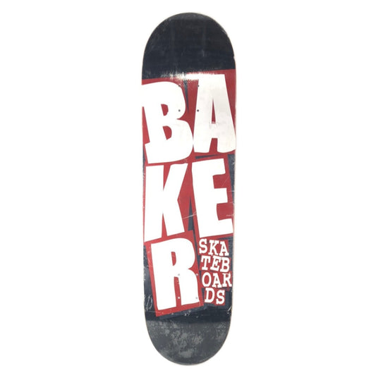 Baker Team Board Vertical Baker Black/Red/White Size 8.4 Skateboard Deck