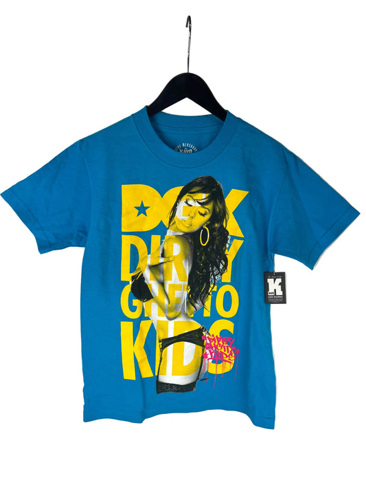 DGK Dirty Ghetto Kids Model Blue Black Gold Size S S/s Vintage Shirt