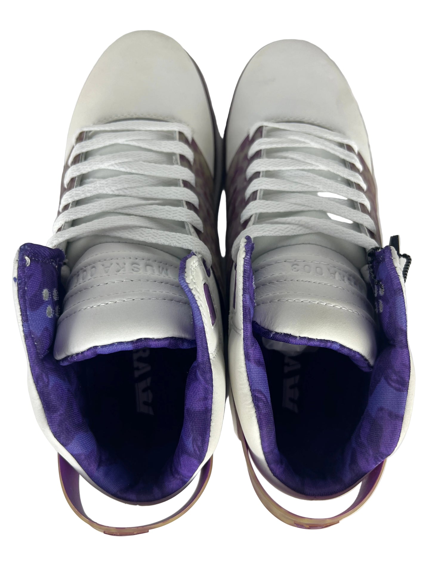 Supra Chad Muska Skytop III White Purple White US Mens Size 9.5 Classic Shoes