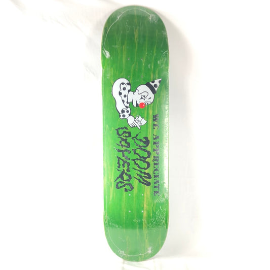 Doom Sayers Joker Graphic Blank Green/Black/White Size 8.38 Skateboard Deck