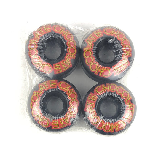 Chocolate Team Graphic Black Red Yellow 51mm Skateboard Wheels