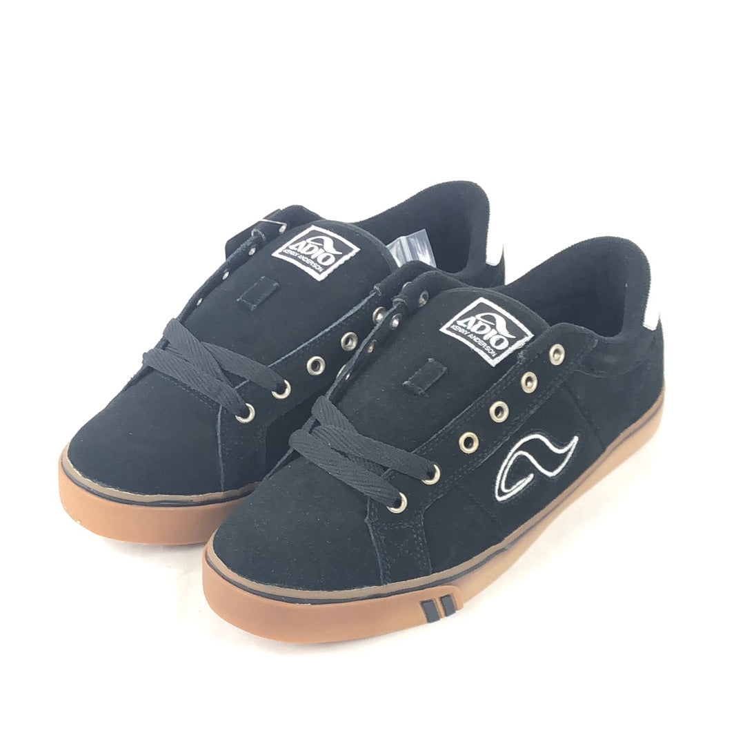 Adio Kenny Standard Black/White/Gum US Mens Size 10