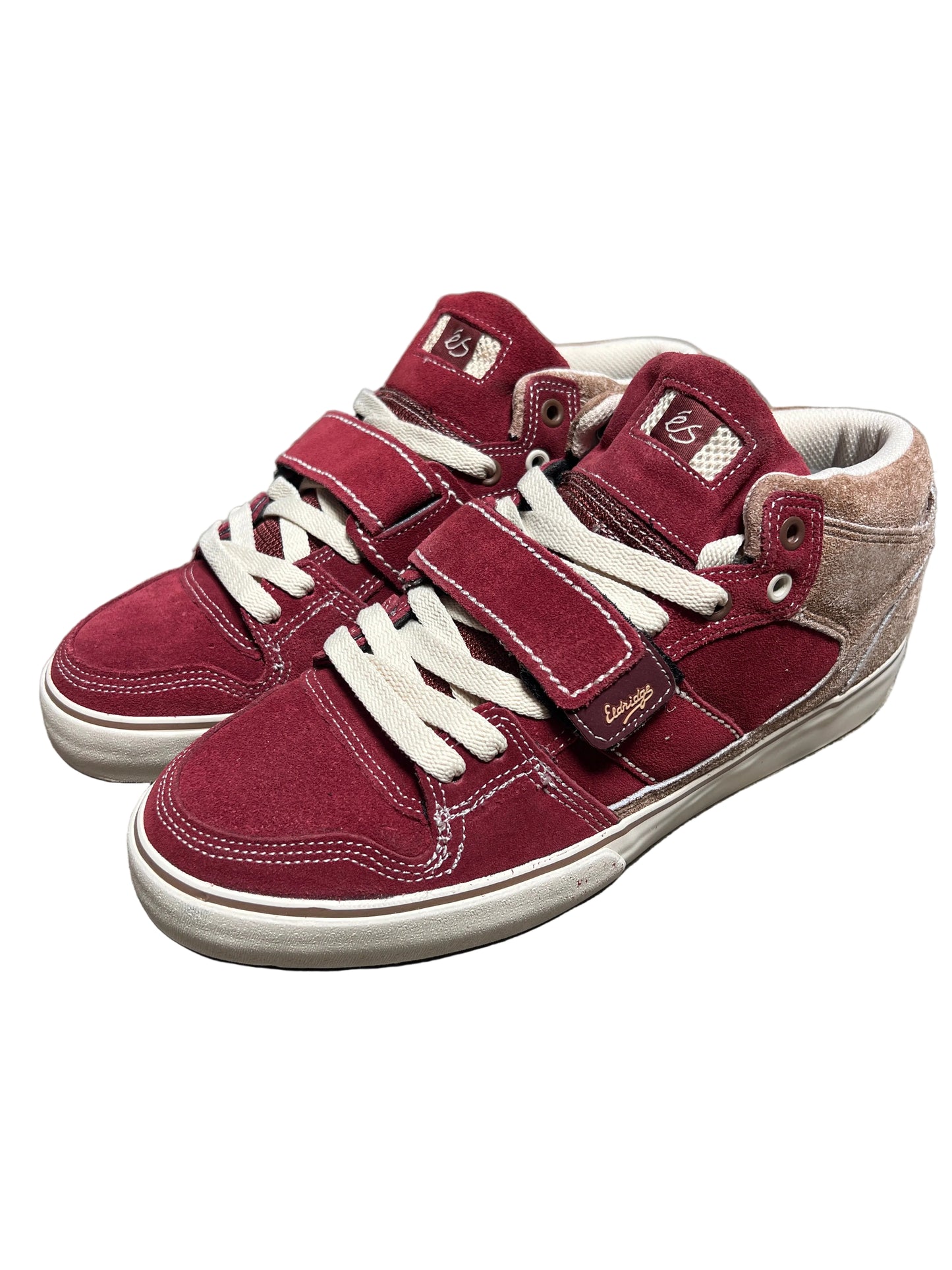 ES Theory 1.5 Mid Justin Eldridge Maroon White IRO US Mens Size 10.5 Classic Shoes