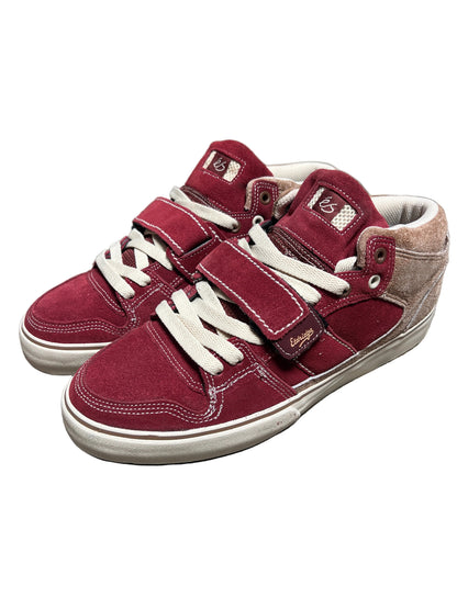 ES Theory 1.5 Mid Justin Eldridge Maroon White IRO US Mens Size 10.5 Classic Shoes
