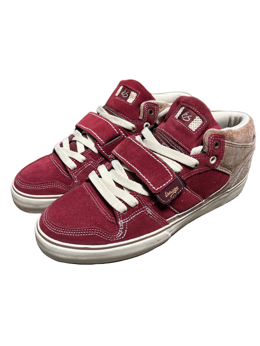 ES Theory 1.5 Mid Justin Eldridge Maroon White IRO US Mens Size 10.5 Classic Shoes