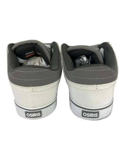Osiris Jerry Hus Chino Low White Grey White Perf Leather US Mens Size 8.0 Shoes
