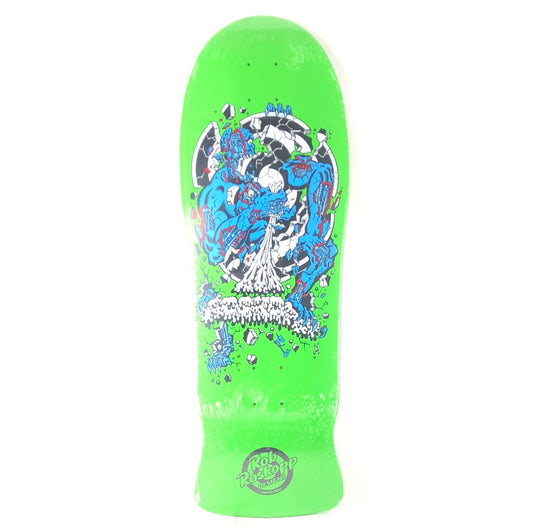 Santa Cruz Rob Roskopp Target 4 Green Fluorescent Reissue Size 10.25 Skateboard Deck