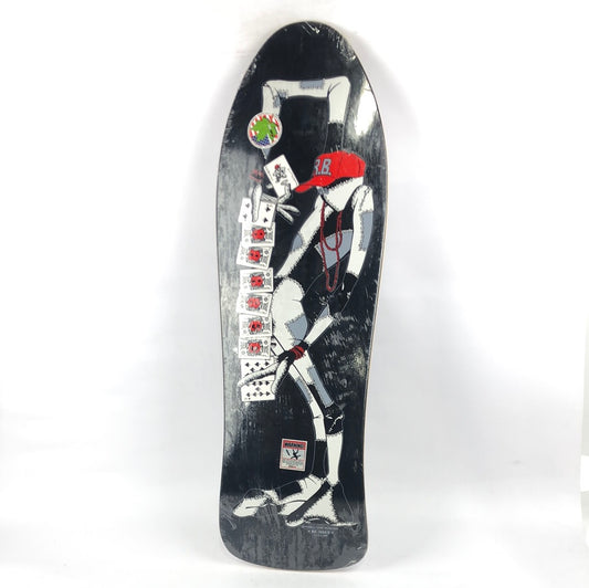 Powell Peralta Barbee Deck Of Cards Black/White/Red 10" Shaped Skateboard Deck