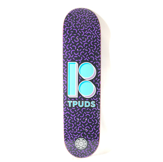 Plan B Torrey Pudwill BLK Ice Black/Purple/Blue/White Size 7.75 Skateboard Deck