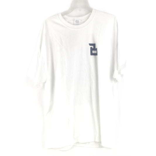 Brova Chest and Back Logo White Black Size XL S/s Shirt