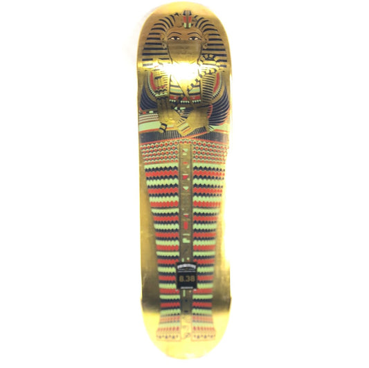 Primitive Paul Rodriguez Sarcophagus Gold/Blue/Red Size 8.38 Vintage NOS Skateboard Deck