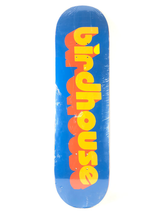 Birdhouse Skateboards Team Logo Blue Orange Yellow 8.375" Deck