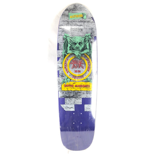 Life Blood Bryce Kanights Gargoyle Purple/Grey/Green/Yellow/Red Size 9.75 Shaped Vintage NOS Deck