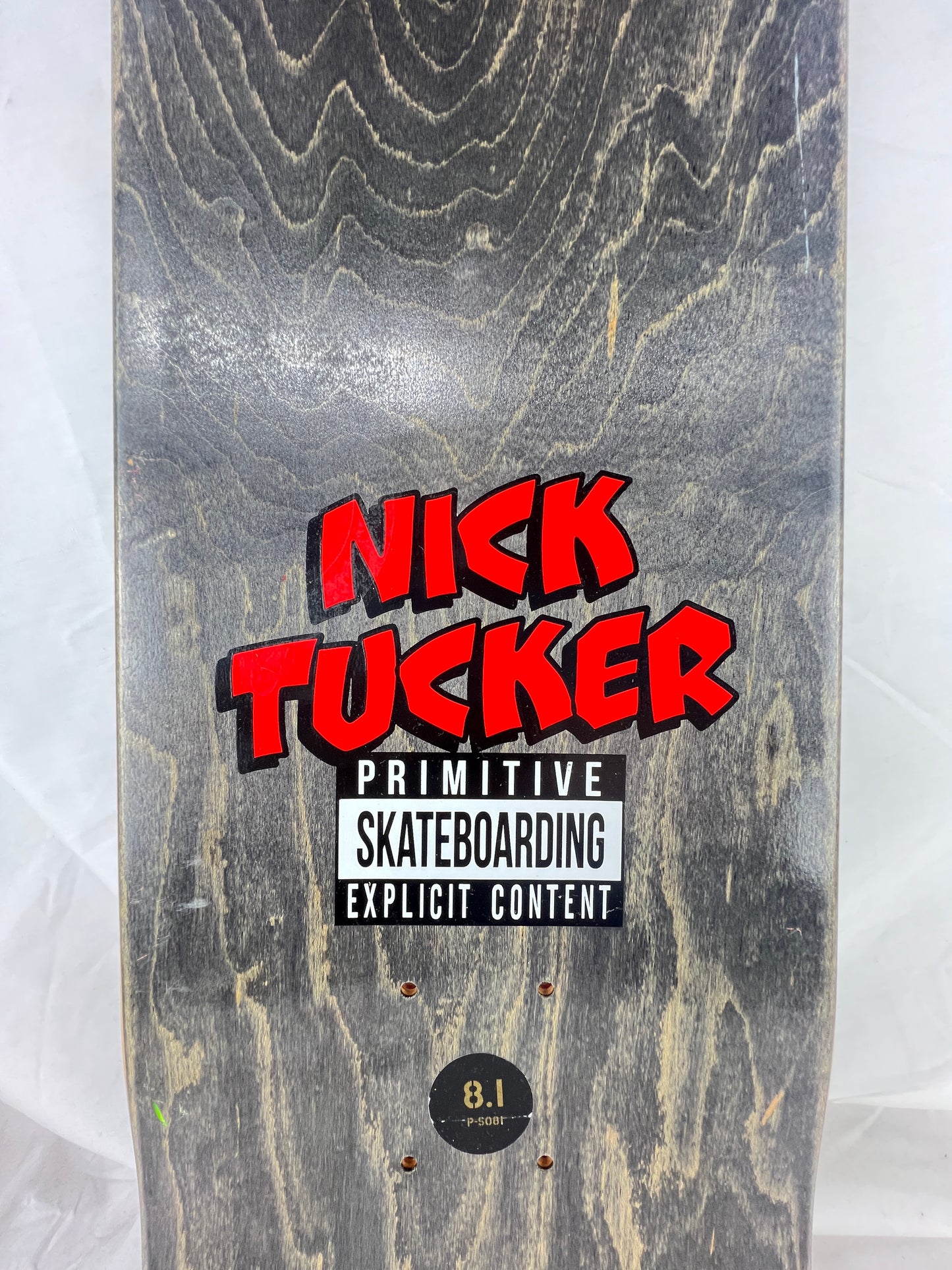 Primitive Nick Tucker Cartoon Explicit Content Multi Size 8.1" Vintage NOS Deck