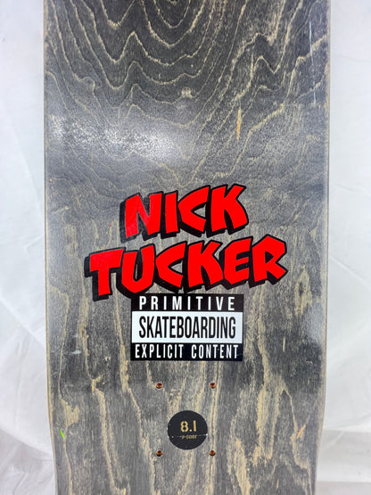 Primitive Nick Tucker Cartoon Explicit Content Multi Size 8.1" Vintage NOS Deck