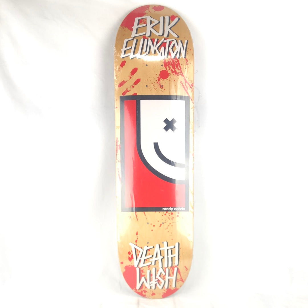Deathwish Erik Ellington Blood Splatter Goodwill Blank/Red/White/Black Size 8.5 Skateboard Deck