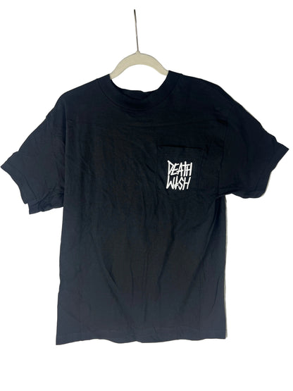 Deathwish Black White Size M S/s Vintage Pocket Shirt