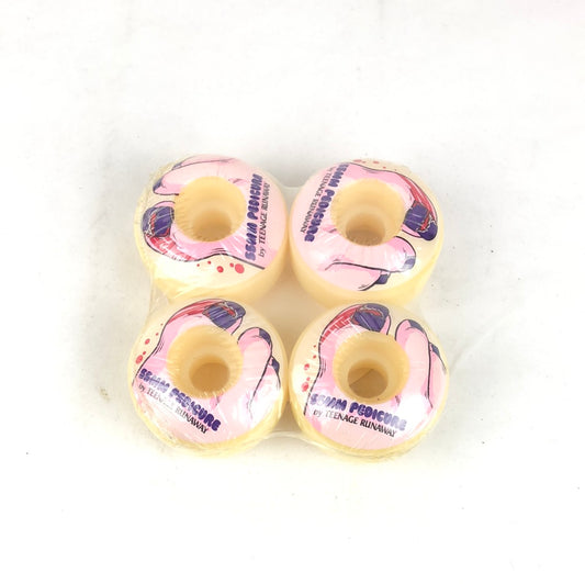 Teenage Runaway Pedicure Graphic Pink Purple Red White 55mm Skateboard Wheels