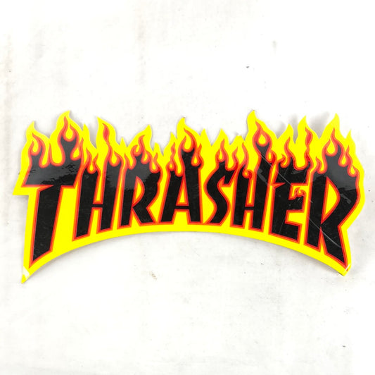 Thrasher "Flames" Black Yellow 10.5" Sticker
