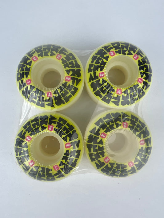 Skate Mental All Over Logo Black Green Red SM Size 51MM Vintage NOS Wheels