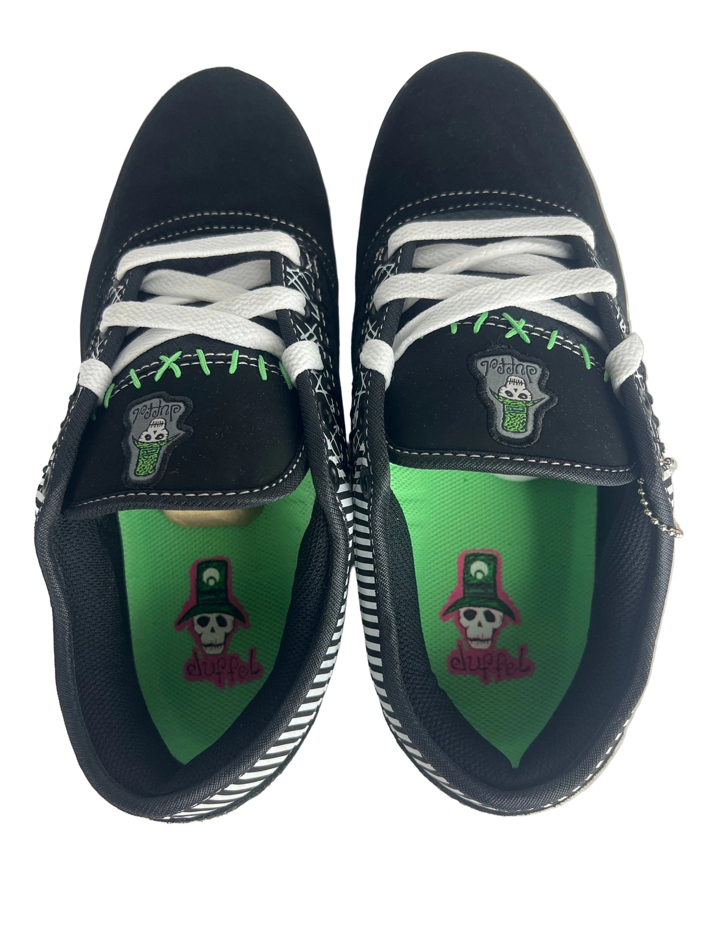 Osiris Corey Duffel Duffel Corpse Black White Green US Mens Size 10.5 Shoes
