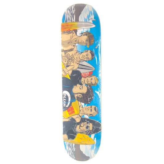 Anti-Hero Andrew Allen Beach Boys Blue Black Size 8" Skateboard Deck