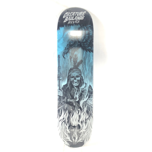 Creature/Badlands Ryan Reyes Blue/Black/White Size 8.0 Skateboard Deck